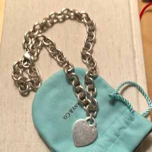 Tiffany’s heart on a chain necklace.